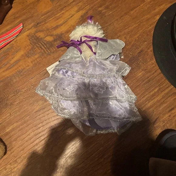 Beary Godmother Charming Purple and Silver Stuffed Bear - Picture 4 of 6